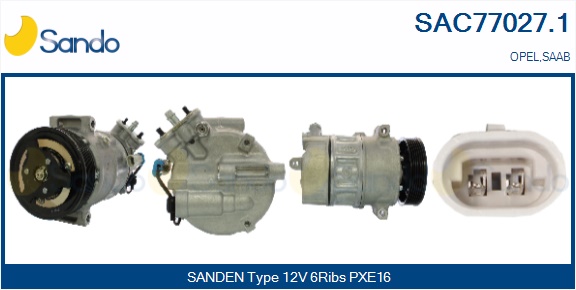 Compressore, climatizzatore SANDO SAC77027.1