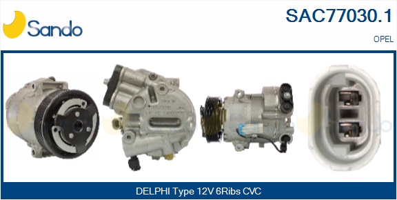 Compressore, climatizzatore SANDO SAC77030.1