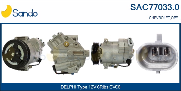 Compressore, climatizzatore SANDO SAC77033.0