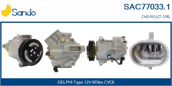 Compressore, climatizzatore SANDO SAC77033.1