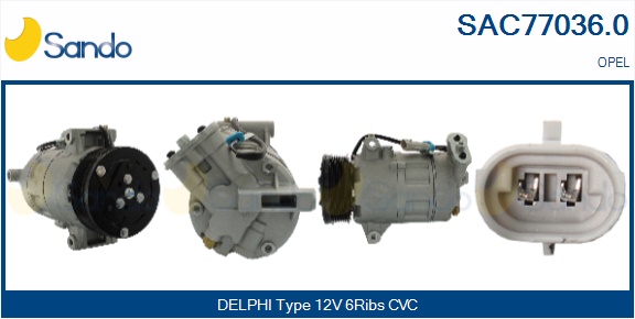 Compressore, climatizzatore SANDO SAC77036.0