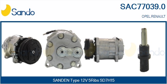 Compressore, climatizzatore SANDO SAC77039.0