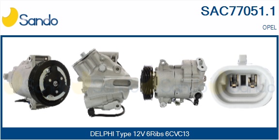 Compressore, climatizzatore SANDO SAC77051.1