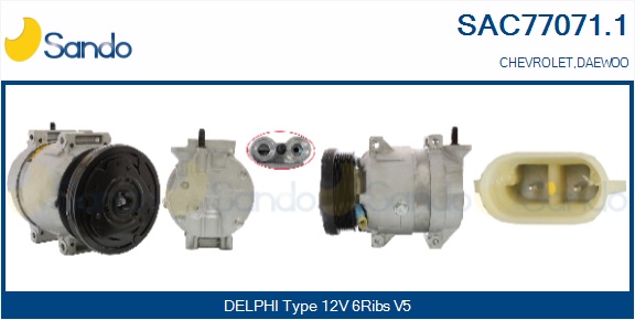 Compressore, climatizzatore SANDO SAC77071.1