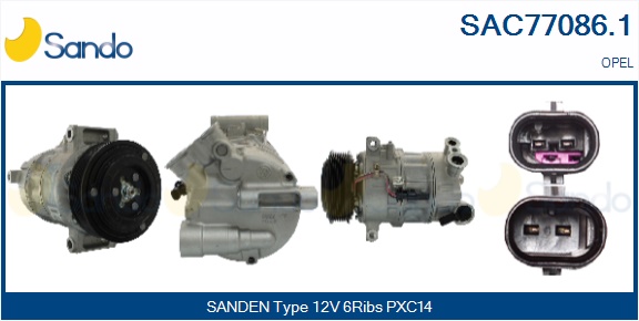 Compressore, climatizzatore SANDO SAC77086.1