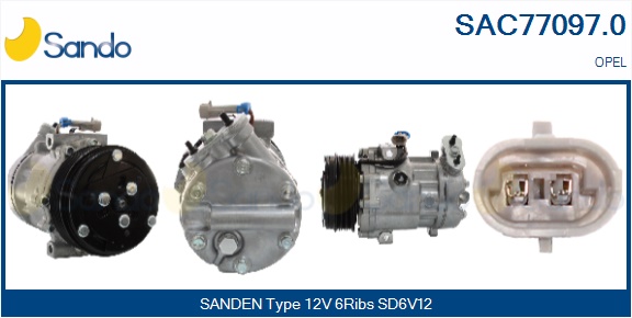 Compressore, climatizzatore SANDO SAC77097.0