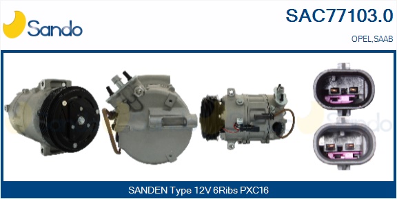 Compressore, climatizzatore SANDO SAC77103.0