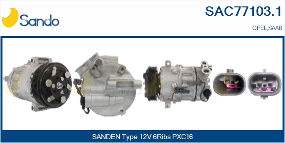Compressore, climatizzatore SANDO SAC77103.1