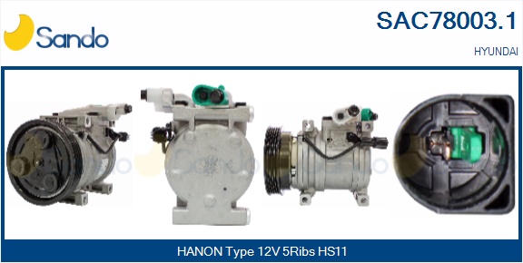 Compressore, climatizzatore SANDO SAC78003.1
