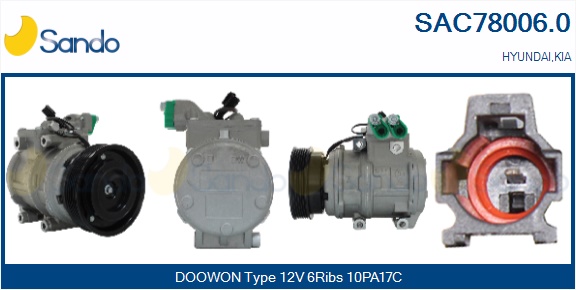 Compressore, climatizzatore SANDO SAC78006.0