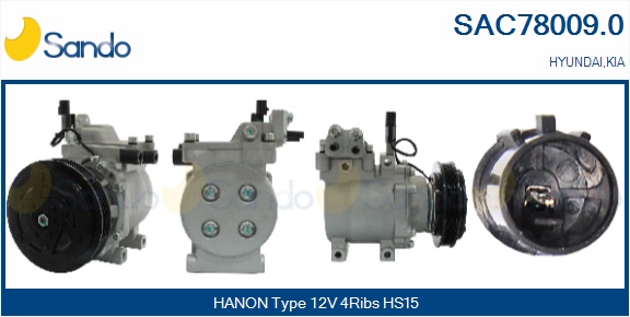 Compressore, climatizzatore SANDO SAC78009.0