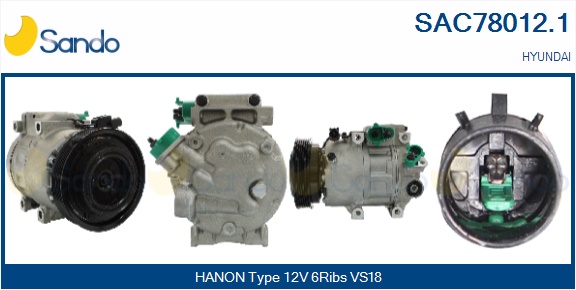 Compressore, climatizzatore SANDO SAC78012.1