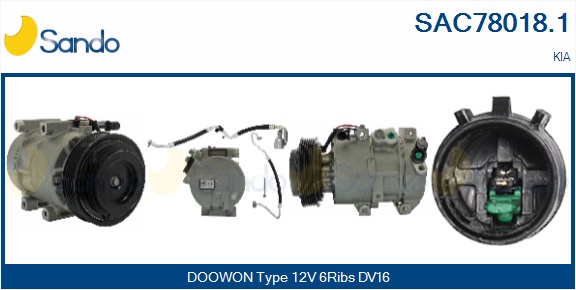 Compressore, climatizzatore SANDO SAC78018.1