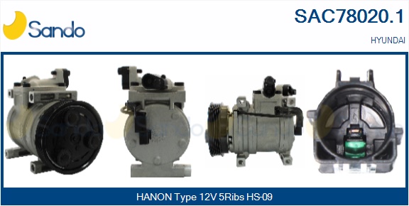 Compressore, climatizzatore SANDO SAC78020.1