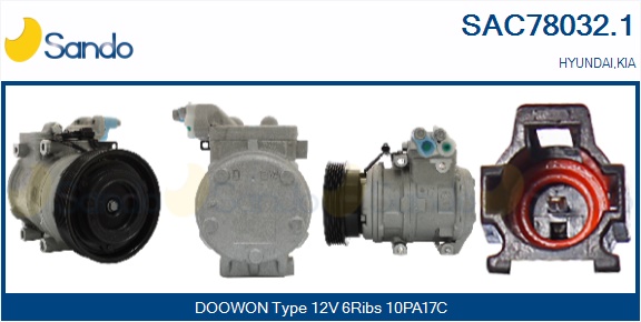Compressore, climatizzatore SANDO SAC78032.1
