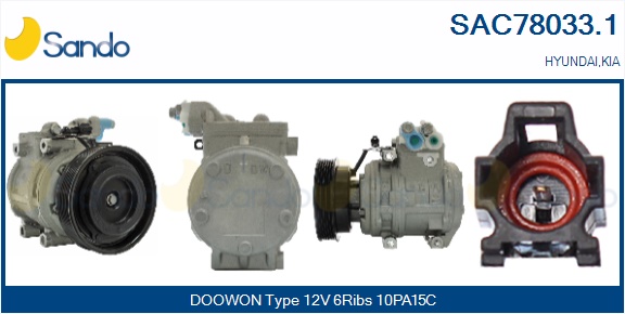 Compressore, climatizzatore SANDO SAC78033.1