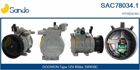 Compressore, climatizzatore SANDO SAC78034.1