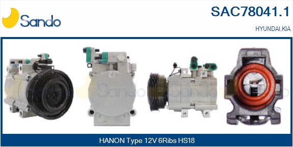 Compressore, climatizzatore SANDO SAC78041.1