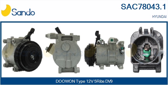 Compressore, climatizzatore SANDO SAC78043.1