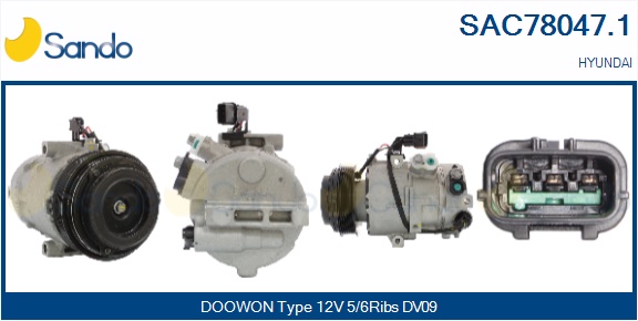 Compressore, climatizzatore SANDO SAC78047.1
