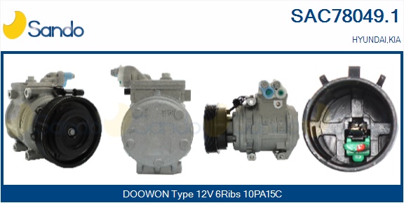 Compressore, climatizzatore SANDO SAC78049.1