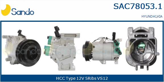 SANDO COMPRESSORE A/C KIA