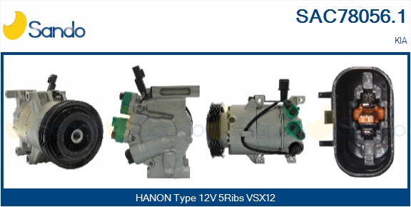 Compressore, climatizzatore SANDO SAC78056.1