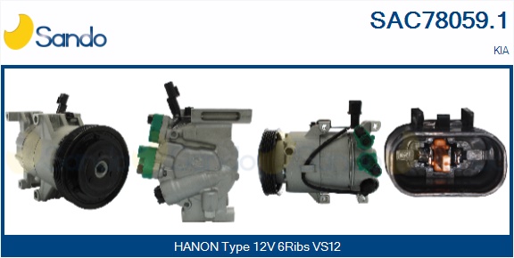 Compressore, climatizzatore SANDO SAC78059.1