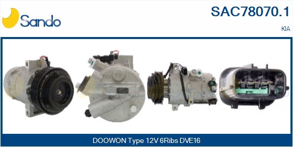Compressore, climatizzatore SANDO SAC78070.1