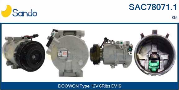 Compressore, climatizzatore SANDO SAC78071.1