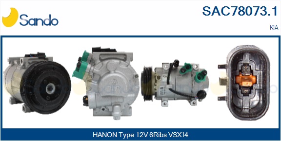 Compressore, climatizzatore SANDO SAC78073.1