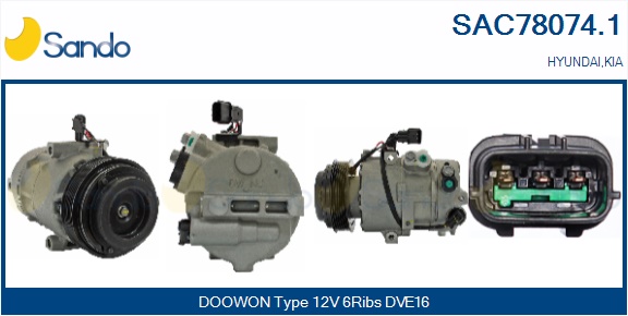 Compressore, climatizzatore SANDO SAC78074.1
