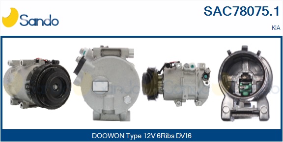 Compressore, climatizzatore SANDO SAC78075.1