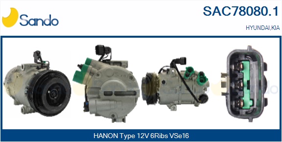 Compressore, climatizzatore SANDO SAC78080.1