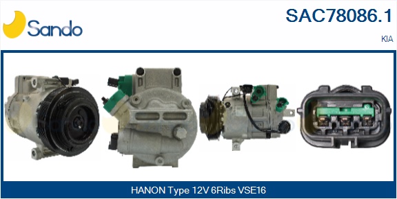 Compressore, climatizzatore SANDO SAC78086.1