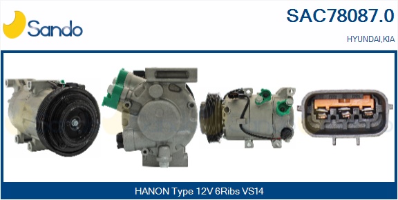 Compressore, climatizzatore SANDO SAC78087.0