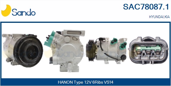 Compressore, climatizzatore SANDO SAC78087.1