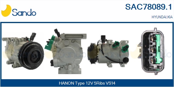 Compressore, climatizzatore SANDO SAC78089.1
