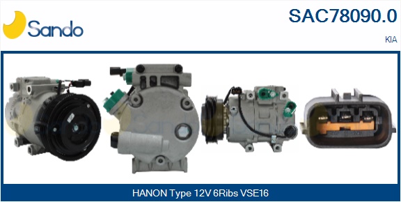 Compressore, climatizzatore SANDO SAC78090.0