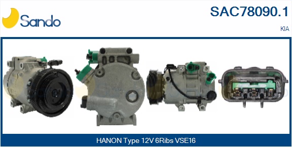 Compressore, climatizzatore SANDO SAC78090.1