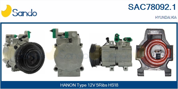 Compressore, climatizzatore SANDO SAC78092.1