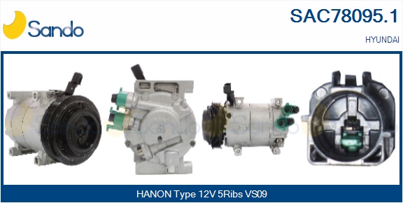 Compressore, climatizzatore SANDO SAC78095.1