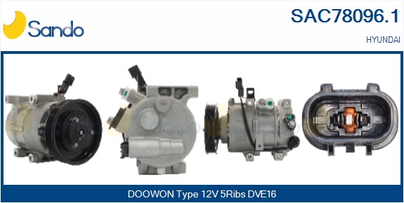 Compressore, climatizzatore SANDO SAC78096.1