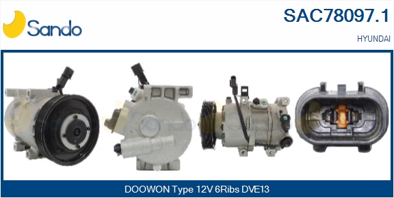Compressore, climatizzatore SANDO SAC78097.1