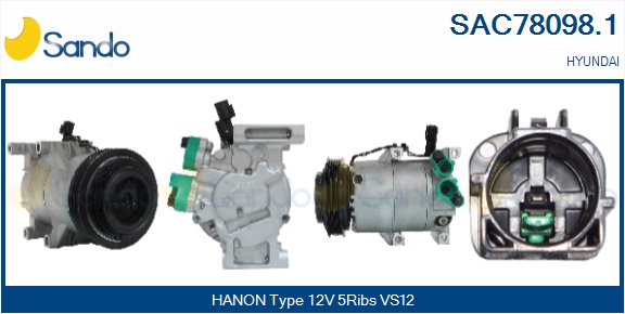Compressore, climatizzatore SANDO SAC78098.1