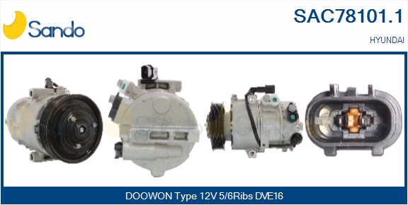 Compressore, climatizzatore SANDO SAC78101.1