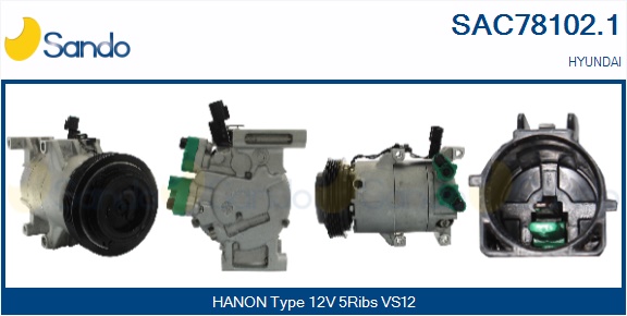 Compressore, climatizzatore SANDO SAC78102.1