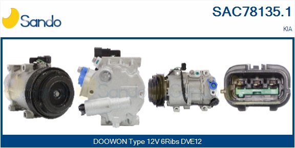 Compressore, climatizzatore SANDO SAC78135.1