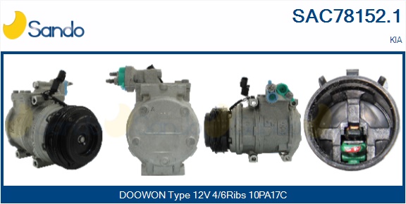Compressore, climatizzatore SANDO SAC78152.1