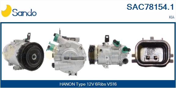 Compressore, climatizzatore SANDO SAC78154.1